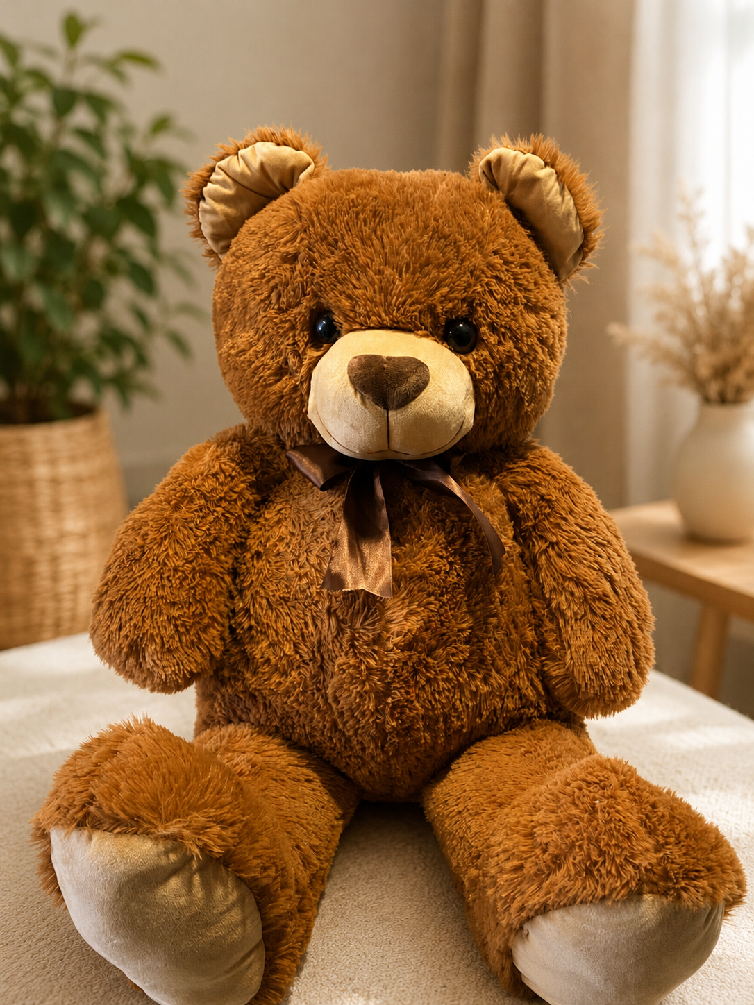 ı Sevimli Büyük Boy Kahverengi Peluş Ayıcık 150cm