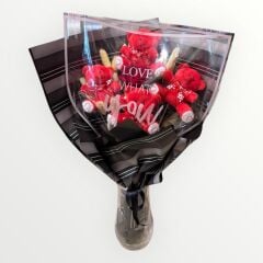 Kırmızı Pelüş Ayıcık Buketi