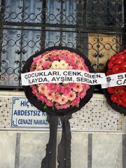 Pembe Gerbera Cenaze Çelengi
